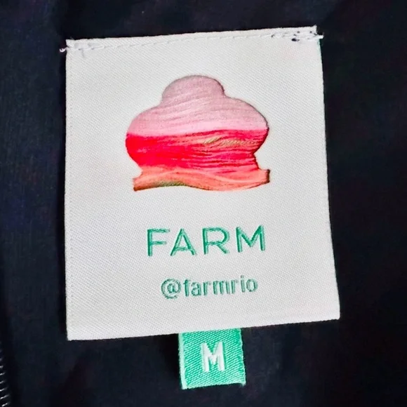 Farm Rio Wrap Mini Skirt Tropical Floral Blooming Garden Black Size Medium - Picture 7 of 9